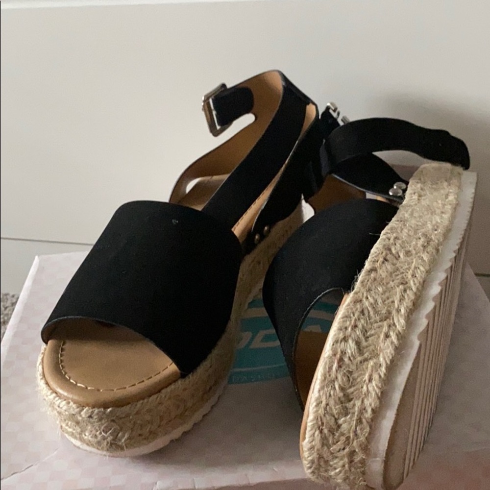 Black wedge Sandals - Picture 5 of 6
